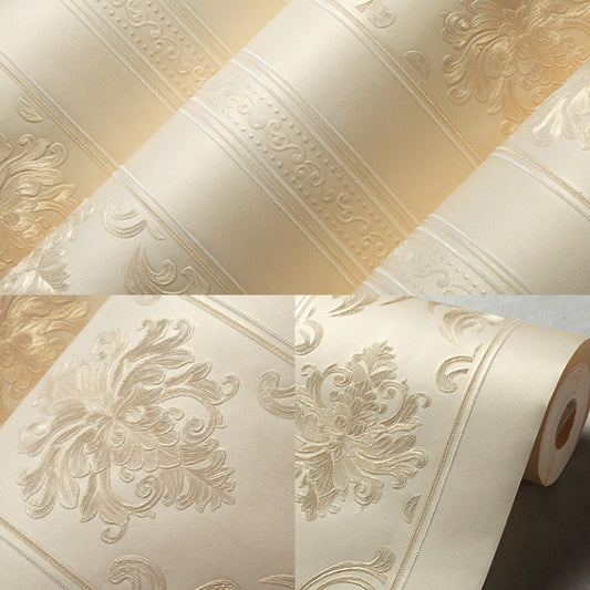 Wallpaper Roll Damask Pastel Color Victorian Style Non-Woven Fabric Wall Decor, Moisture Resistant Clearhalo 'Wall Decor' 'Wallpaper' 1170155
