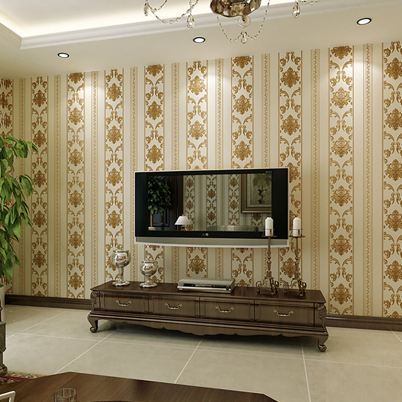 Wallpaper Roll Damask Pastel Color Victorian Style Non-Woven Fabric Wall Decor, Moisture Resistant Clearhalo 'Wall Decor' 'Wallpaper' 1170158