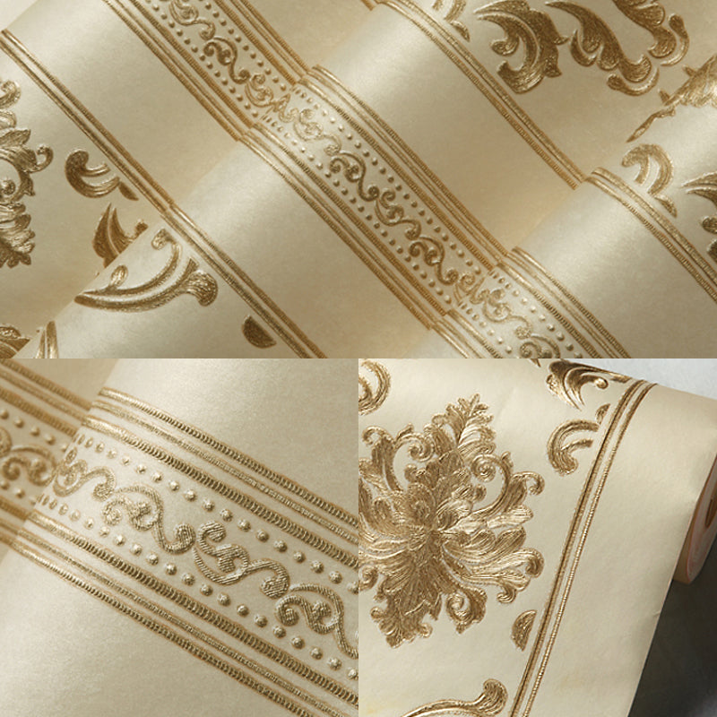 Wallpaper Roll Damask Pastel Color Victorian Style Non-Woven Fabric Wall Decor, Moisture Resistant Clearhalo 'Wall Decor' 'Wallpaper' 1170159