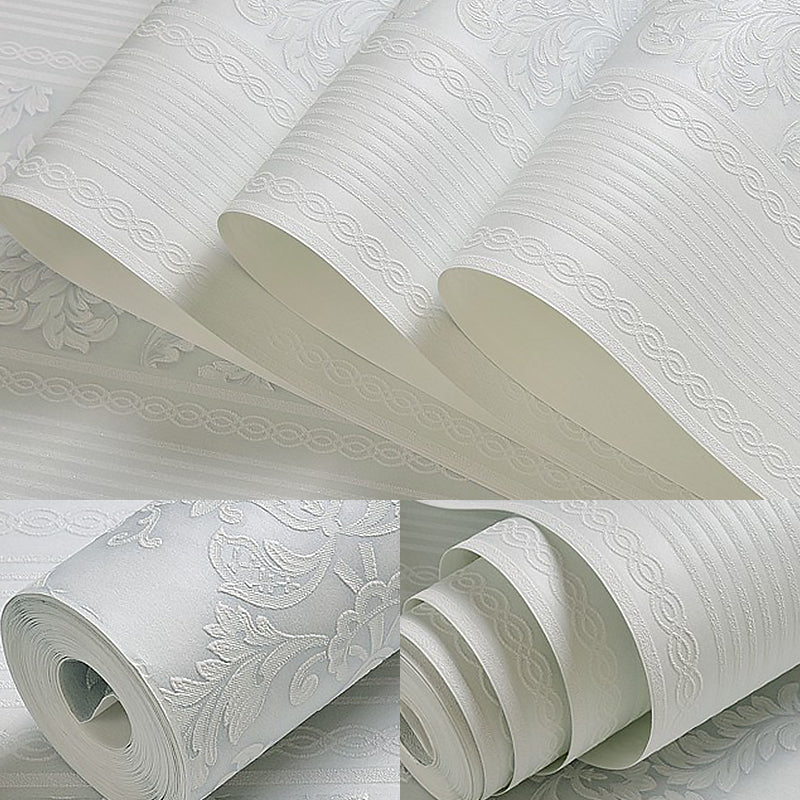 Retro Soft Color Unpasted Wallpaper Smooth Medallion Moisture Resistant Wall Art Clearhalo 'Vintage wall decor' 'Vintage' 'Wallpaper' Wall Decor' 1170165