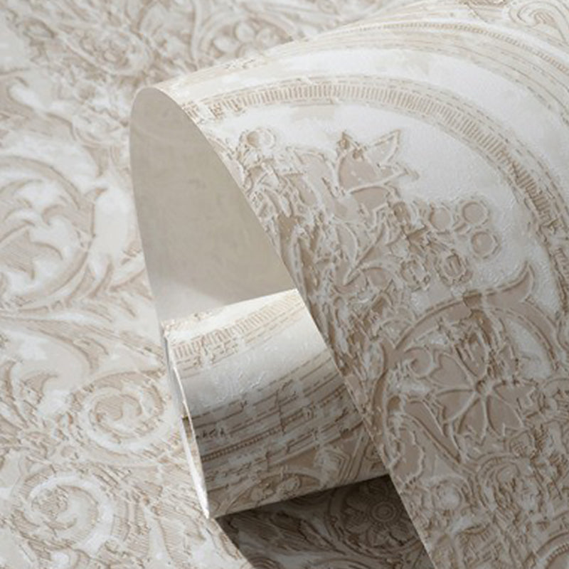 Wall Covering Damask Soft Color Bohemia Non-Woven Material Wallpaper Roll for Accent Wall Clearhalo 'Vintage wall decor' 'Vintage' 'Wallpaper' Wall Decor' 1170187