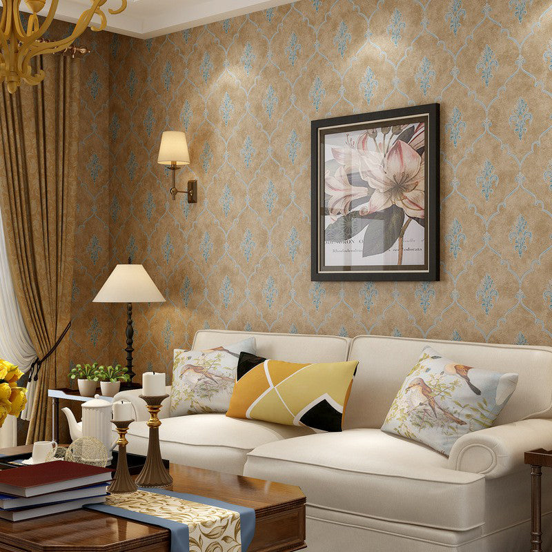 Vintage 57.1-Sq ft Wall Decor Medallion Moisture-Resistant Wallpaper in Pastel Color Clearhalo 'Vintage wall decor' 'Vintage' 'Wallpaper' Wall Decor' 1170214