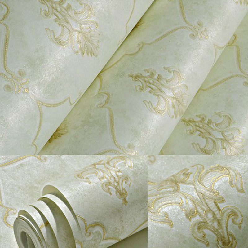 Vintage 57.1-Sq ft Wall Decor Medallion Moisture-Resistant Wallpaper in Pastel Color Clearhalo 'Vintage wall decor' 'Vintage' 'Wallpaper' Wall Decor' 1170218