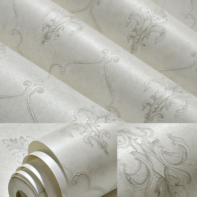 Vintage 57.1-Sq ft Wall Decor Medallion Moisture-Resistant Wallpaper in Pastel Color Clearhalo 'Vintage wall decor' 'Vintage' 'Wallpaper' Wall Decor' 1170221