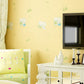 Non-Woven Wallpaper Kitten Animal Smooth Surface Wall Covering for Children's Bedroom Yellow Clearhalo 'Wall Decor' 'Wallpaper' 1170321