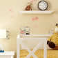 Non-Woven Wallpaper Kitten Animal Smooth Surface Wall Covering for Children's Bedroom Light Yellow Clearhalo 'Wall Decor' 'Wallpaper' 1170325