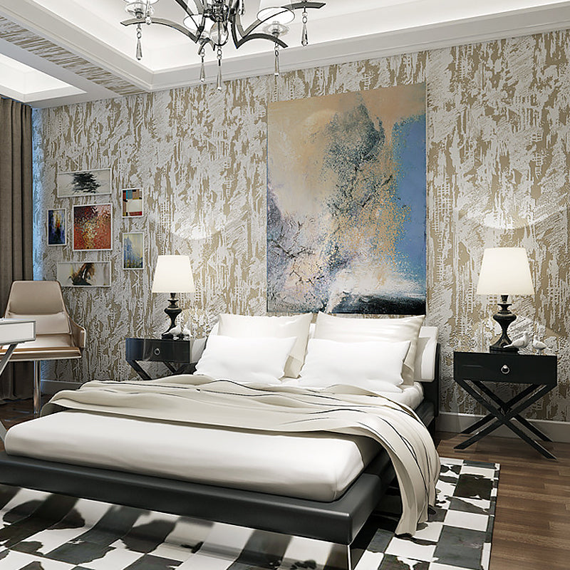 Non-Woven Textured Wallpaper Solid Teenage Living Room Wall Decor, 33' L x 20.5" W Clearhalo 'Modern wall decor' 'Modern' 'Wallpaper' Wall Decor' 1170443