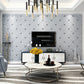 Geometric Trellis Wallpaper Contemporary Non-Woven Fabric Wall Decor in Pastel Color Clearhalo 'Modern wall decor' 'Modern' 'Wallpaper' Wall Decor' 1170465