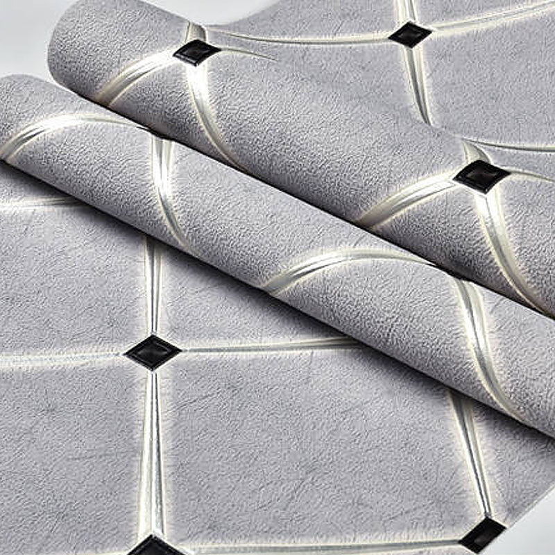 Geometric Trellis Wallpaper Contemporary Non-Woven Fabric Wall Decor in Pastel Color Clearhalo 'Modern wall decor' 'Modern' 'Wallpaper' Wall Decor' 1170466