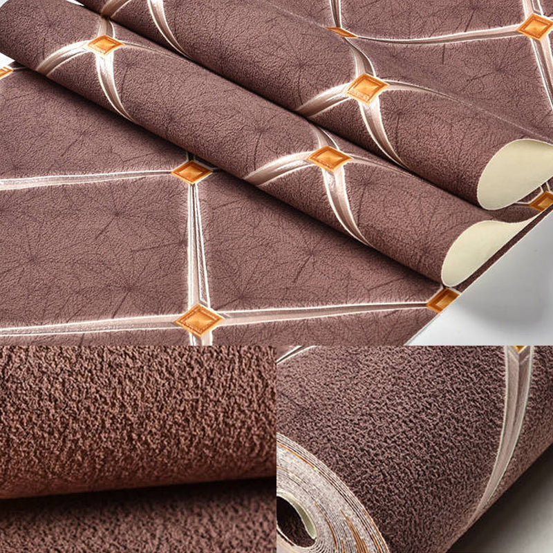 Geometric Trellis Wallpaper Contemporary Non-Woven Fabric Wall Decor in Pastel Color Clearhalo 'Modern wall decor' 'Modern' 'Wallpaper' Wall Decor' 1170473