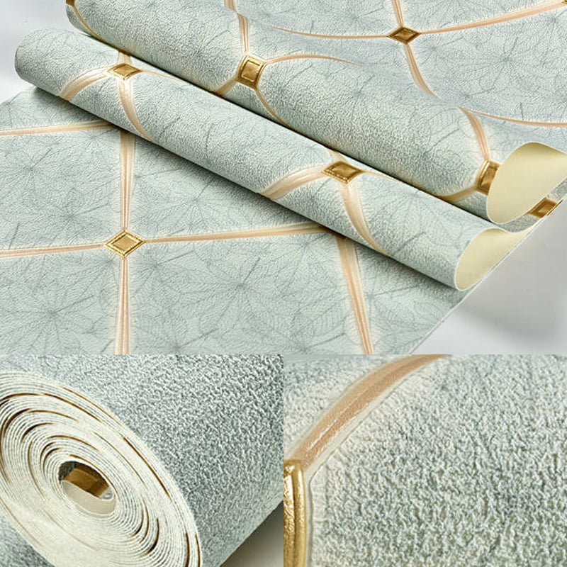 Geometric Trellis Wallpaper Contemporary Non-Woven Fabric Wall Decor in Pastel Color Clearhalo 'Modern wall decor' 'Modern' 'Wallpaper' Wall Decor' 1170476