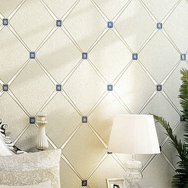 Geometric Trellis Wallpaper Contemporary Non-Woven Fabric Wall Decor in Pastel Color Beige Clearhalo 'Modern wall decor' 'Modern' 'Wallpaper' Wall Decor' 1170478