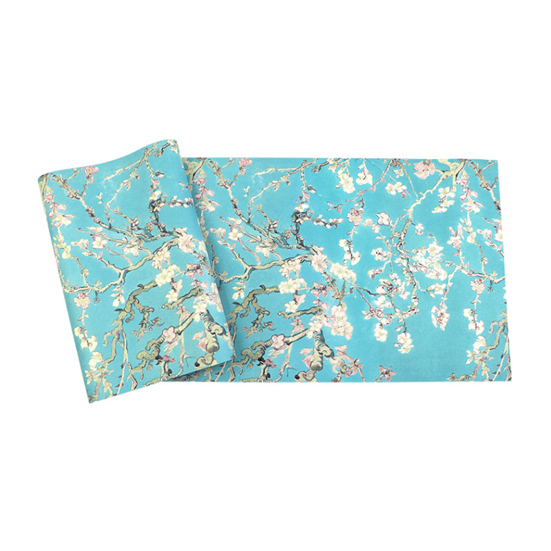 Rustic Apricot Blossom Wallpaper for Bedroom 57.1-sq ft Wall Art in Bright Color Clearhalo 'Country wall decor' 'Rustic' 'Wallpaper' Wall Decor' 1170546