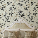 Magnolia Wallpaper Roll Light-Beige Rust Wall Art for Home Decor, 33' L x 20.5" W Light Beige Clearhalo 'Country wall decor' 'Rustic' 'Wallpaper' Wall Decor' 1170574