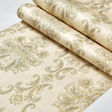 European Medallion Wallpaper Roll Pastel Color Washable Wall Covering for Home Decor Clearhalo 'Vintage wall decor' 'Vintage' 'Wallpaper' Wall Decor' 1170704