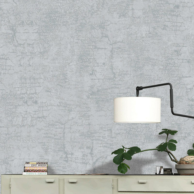 Industrial Faux Cement Wallpaper Pastel Color Living Room Wall Decor, 57.1-sq ft Grey Clearhalo 'Industrial wall decor' 'Industrial' 'Wallpaper' Wall Decor' 1170795