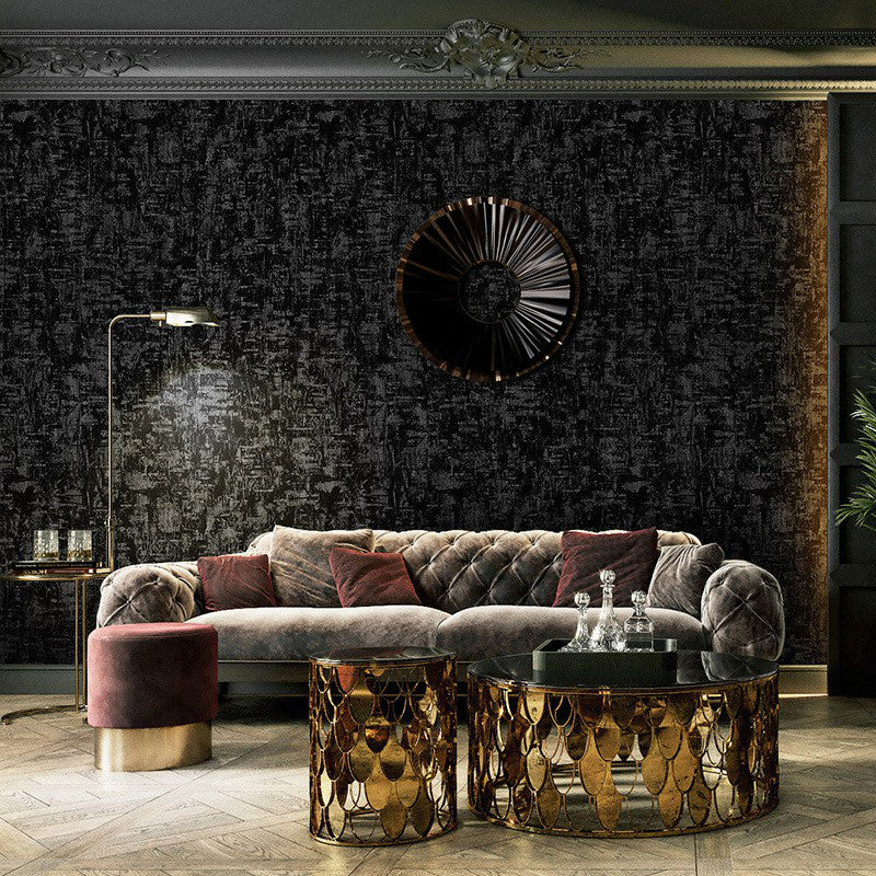 Solid Distressed Wallpaper Contemporary Vinyl Wall Art in Dark Color for Living Room Clearhalo 'Modern wall decor' 'Modern' 'Wallpaper' Wall Decor' 1170822