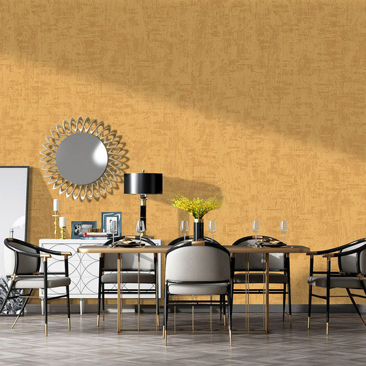Gold Solid Wallpaper Roll Minimalist Moisture Resistant Wall Decor for Dining Room Clearhalo 'Modern wall decor' 'Modern' 'Wallpaper' Wall Decor' 1170834