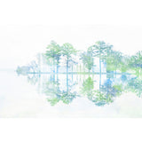 Full Size Birch Tree Wall Mural in Green Non-Woven Wall Art for Home Decor, Made to Measure Clearhalo 'Wall Decor' 'Wall Mural' 1170905