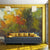 Yellow-Green Classic Wall Murals Custom Entry to the Forest Painting Wall Art for Living Room Yellow-Green Clearhalo 'Wall Decor' 'Wall Mural' 1171002