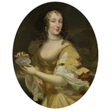 Full Pearl and Woman Mural in Yellow Non-Woven Fabric Wall Art for Bedroom, Custom-Made Clearhalo 'Wall Decor' 'Wall Mural' 1171865