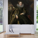 Marchesa Balbi Portrait Murals Wallpaper Classic Non-Woven Wall Covering for Decor Clearhalo 'Wall Decor' 'Wall Mural' 1172108