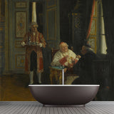 Brown Cardinals Dining Time Mural Stain-Resistant Wall Covering for Home Decoration Clearhalo 'Wall Decor' 'Wall Mural' 1172288