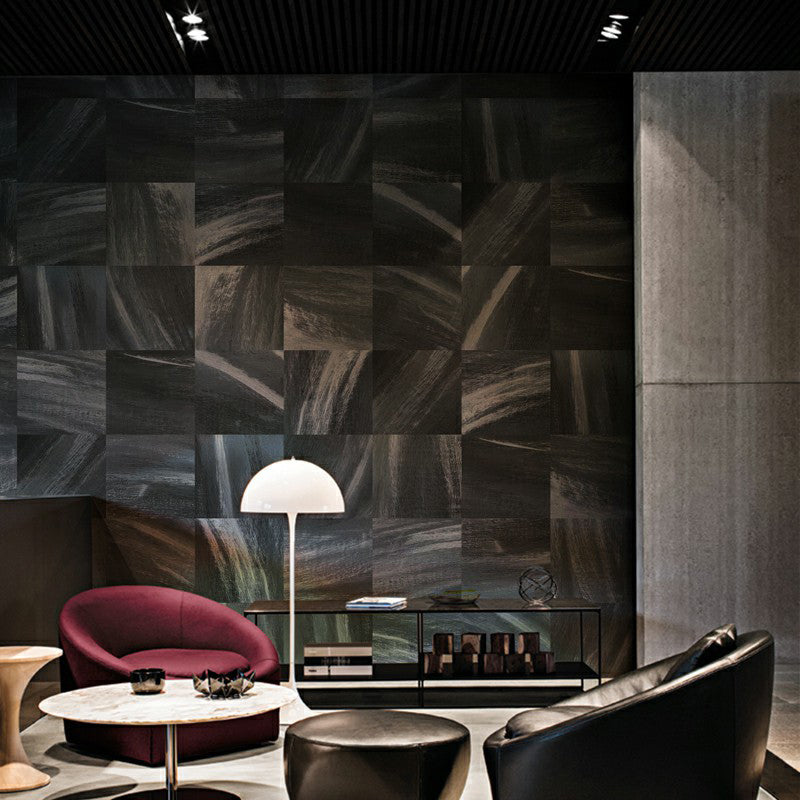 Pastel Color Matrix Mural Geometric Contemporary Stain Resistant Wall Decor for Office Black-Gray Clearhalo 'Wall Decor' 'Wall Mural' 1172880