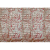 Large Net and Plant Print Murals Pink Non-Woven Fabric Wall Art, Moisture Resistant, Custom Made Clearhalo 'Wall Decor' 'Wall Mural' 1173043