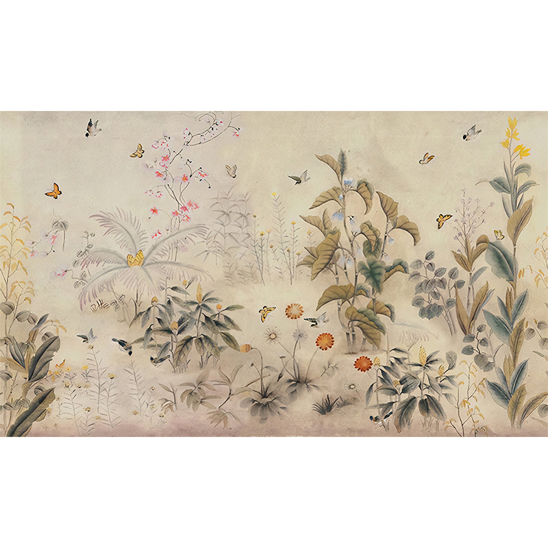 Botanics Wallpaper Murals Modern Waterproof Living Room Wall Covering, Size Optional Clearhalo 'Wall Decor' 'Wall Mural' 1173053