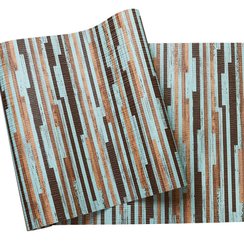 Laminated Wood Look Wallpaper Industrial Unpasted Living Room Wall Art, 33' x 20.5" Clearhalo 'Industrial wall decor' 'Industrial' 'Wallpaper' Wall Decor' 1177996