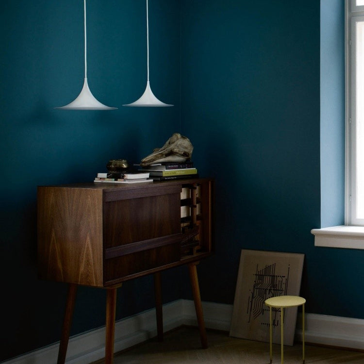 Black/Gray/White Single Head Suspension Light with Trumpet Metal Shade Modern Creative Dining Room Ceiling Pendant Light, 16"/19" Wide Grey Clearhalo 'Art Deco Pendants' 'Black' 'Cast Iron' 'Ceiling Lights' 'Ceramic' 'Crystal' 'Industrial Pendants' 'Industrial' 'Metal' 'Middle Century Pendants' 'Pendant Lights' 'Pendants' 'Rustic Pendants' 'Tiffany' Lighting' 118023