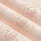 Unpasted Wallpaper Roll Rustic Non-Woven Wall Decor with Stripe and Peony Pattern, 57.1-sq ft Clearhalo 'Country wall decor' 'Rustic' 'Wallpaper' Wall Decor' 1184466