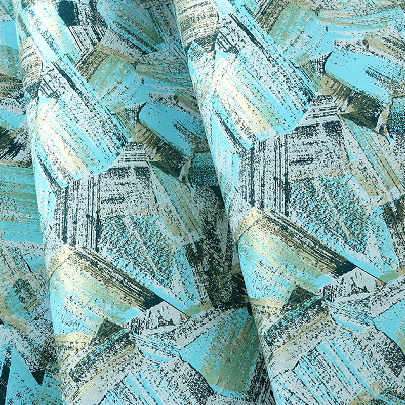 Contemporary Money Pile Print Wallpaper Multicolored Abstract Painting Wall Decor Blue Clearhalo 'Modern wall decor' 'Modern' 'Wallpaper' Wall Decor' 1184549