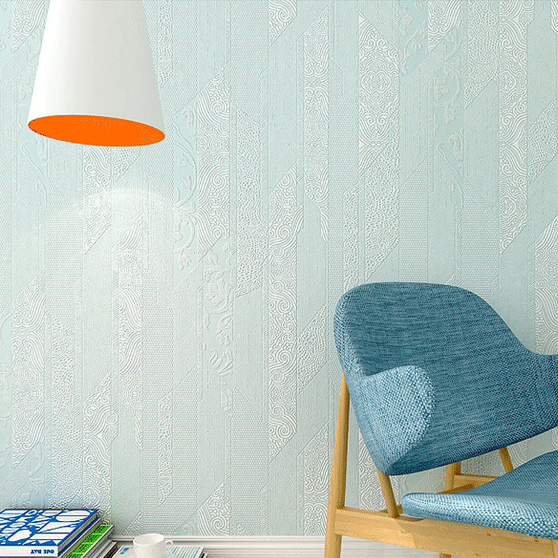 Non-Woven Unpasted Wallpaper Bohemia Abstract Wall Covering for Bedroom Decoration Green Clearhalo 'Wall Decor' 'Wallpaper' 1184574