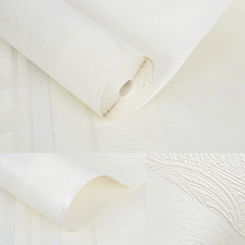 Medallion and Stripe Wallpaper Pastel Color Vintage Wall Covering for Accent Wall Clearhalo 'Vintage wall decor' 'Vintage' 'Wallpaper' Wall Decor' 1184616