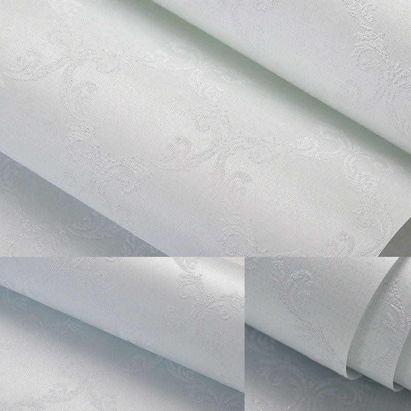 Retro Lattice Patterned Wallpaper Soft Color Scroll Frame Wall Art for Dining Room Clearhalo 'Vintage wall decor' 'Vintage' 'Wallpaper' Wall Decor' 1184754