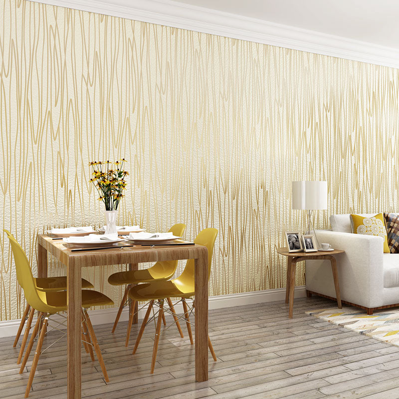 Wall Covering Contemporary Abstract Lines Teens Bedroom Wallpaper Roll in Light Color Beige Clearhalo 'Modern wall decor' 'Modern' 'Wallpaper' Wall Decor' 1184793