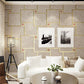 Geometric Dark Color Wallpaper Squares Moisture Resistant Wall Decor for Living Room Khaki Clearhalo 'Vintage wall decor' 'Vintage' 'Wallpaper' Wall Decor' 1184817
