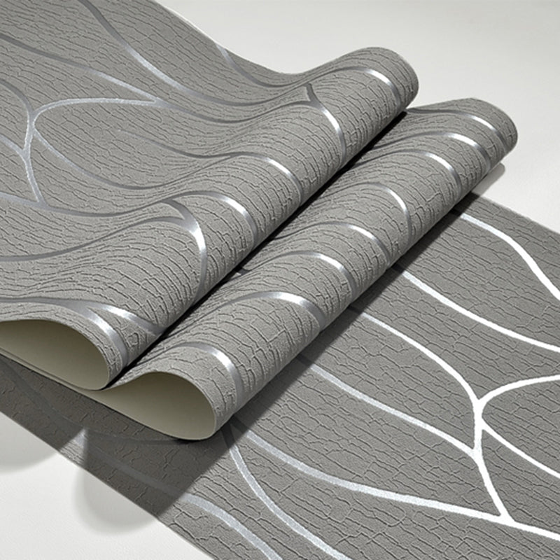 Textured Wall Covering Abstract Pastel Color Contemporary Flock Wallpaper for Bedroom Clearhalo 'Modern wall decor' 'Modern' 'Wallpaper' Wall Decor' 1184833