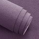 Wallpaper Roll Solid Soft Color Scandinavian Flock Wall Decor for Bedroom Decoration Dark Purple Clearhalo 'Modern wall decor' 'Modern' 'Wallpaper' Wall Decor' 1184961