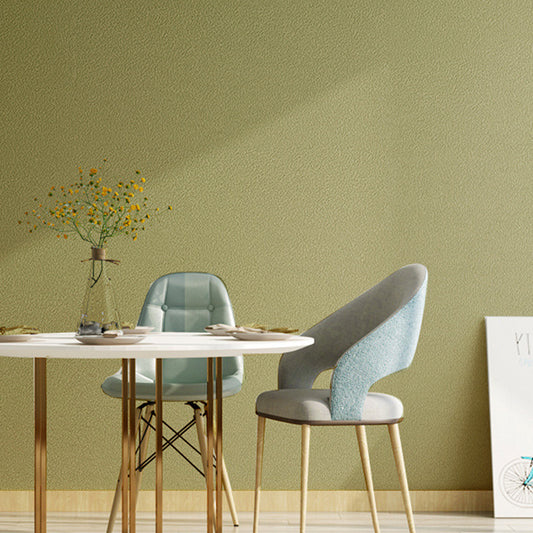 Wall Covering Scandinavian Solid Adult Pastel Color Wallpaper Roll for Dining Room Green Clearhalo 'Modern wall decor' 'Modern' 'Wallpaper' Wall Decor' 1184987