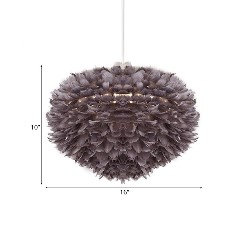 Pendant Light with Shade, Modern Style Feather Ceiling Light Fixture Clearhalo 'Ceiling Lights' 'Modern Pendants' 'Modern' 'Pendant Lights' 'Pendants' Lighting' 118499