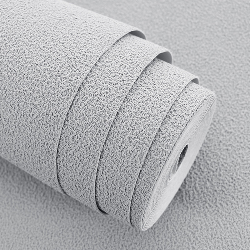 Simple Light-Color Flock Wallpaper Textured Solid Non-Pasted Wall Decor for Bedroom Clearhalo 'Modern wall decor' 'Modern' 'Wallpaper' Wall Decor' 1184996