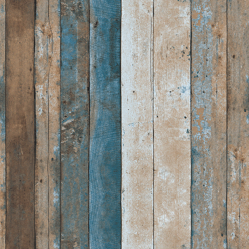 Wallpaper Roll Rustic Reclaimed Wood Plank Multicolored Wall Decor for Children Bedroom Clearhalo 'Country wall decor' 'Rustic' 'Wallpaper' Wall Decor' 1185018