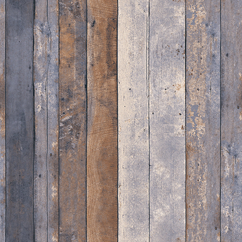 Wallpaper Roll Rustic Reclaimed Wood Plank Multicolored Wall Decor for Children Bedroom Clearhalo 'Country wall decor' 'Rustic' 'Wallpaper' Wall Decor' 1185021