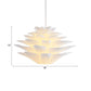14"/18"/21.5" Wide 1 Light Bedroom Suspension Pendant with Upward/Downward Lotus Acrylic Shade White Hanging Ceiling Light Clearhalo 'Ceiling Lights' 'Modern Pendants' 'Modern' 'Pendant Lights' 'Pendants' Lighting' 118528