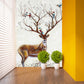Modern Sika Deer Wall Murals for Decoration, Customize Size Available Wall Art in Brown Clearhalo 'Wall Decor' 'Wall Mural' 1185920
