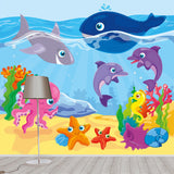 Moisture Resistant Murals for Wall Cartoon Style Non-Woven Fabric Wall Decor, Customize Size Available Clearhalo 'Wall Decor' 'Wall Mural' 1186451