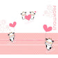 Cows and Heart Balloon Mural Decal Cartoon Waterproofing Baby Room Wall Decor, Full Size Clearhalo 'Wall Decor' 'Wall Mural' 1186467